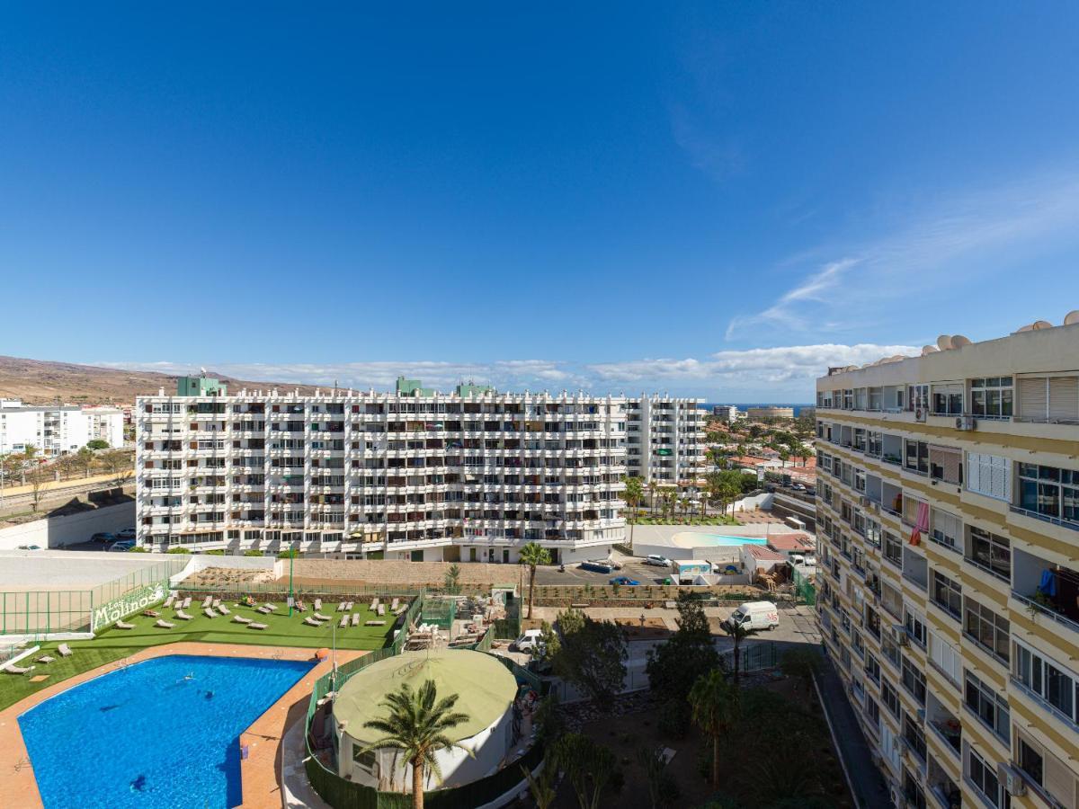 Top Floor Sea View Central Holiday Home Maspalomas  Exteriör bild